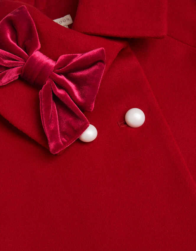 Velvet Bow Cape, Red (RED), large