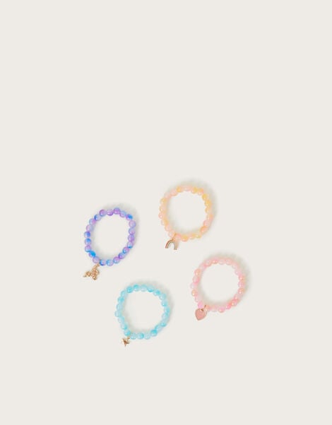 4-Pack Rosie Beaded Charm Bracelets, , large
