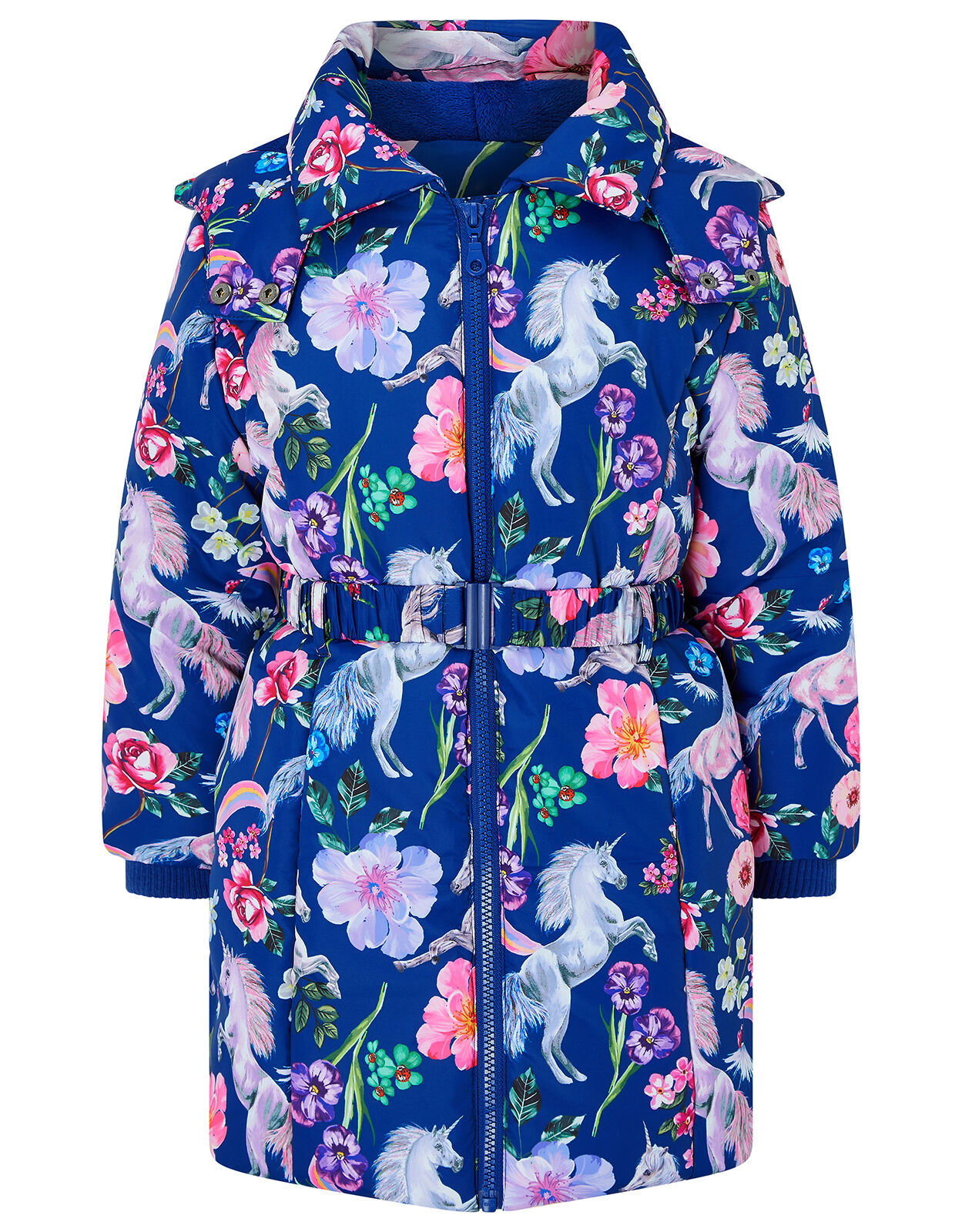 Amelle Unicorn Padded Coat with Hood Girls Coats Jackets Monsoon Global