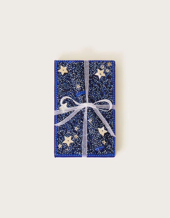 Beaded Star Notebook and Pen, , large