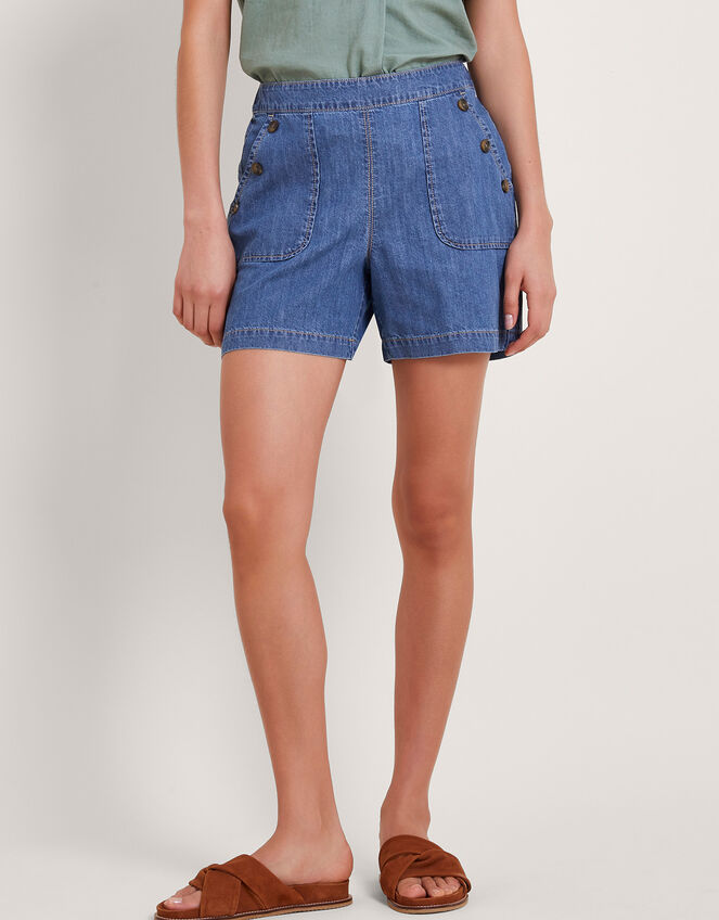 Harper Denim Shorts, Blue (DENIM BLUE), large