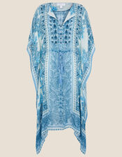 Roxanna Printed Katfan, Blue (BLUE), large