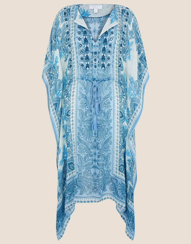 Roxanna Printed Katfan, Blue (BLUE), large