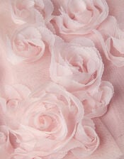Baby Evangaline Rose Appliqué Tulle Dress, Pink (PINK), large