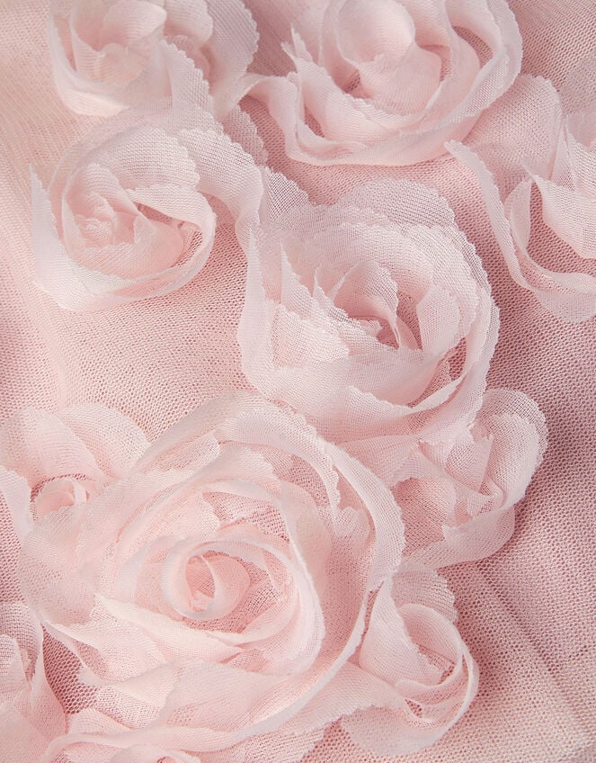 Baby Evangaline Rose Appliqué Tulle Dress, Pink (PINK), large