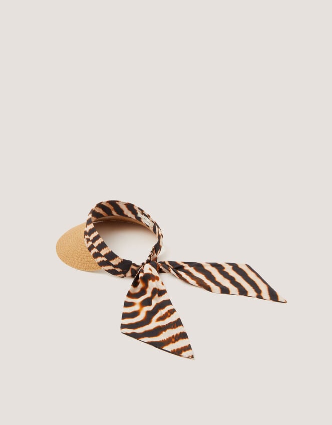 Erin Animal Print Sun Visor, , large