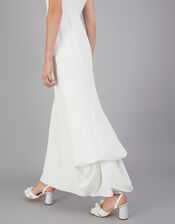 Kate Pearl Trim Bridal Maxi Dress, Ivory (IVORY), large