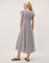 Shola Stripe Jersey Maxi Dress, Blue (BLUE), large
