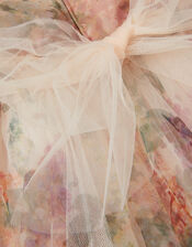 Vintage Flower Tulle Party Dress, Multi (MULTI), large