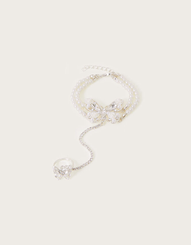 Darla Butterfly Linked Bracelet and Ring Set, , large