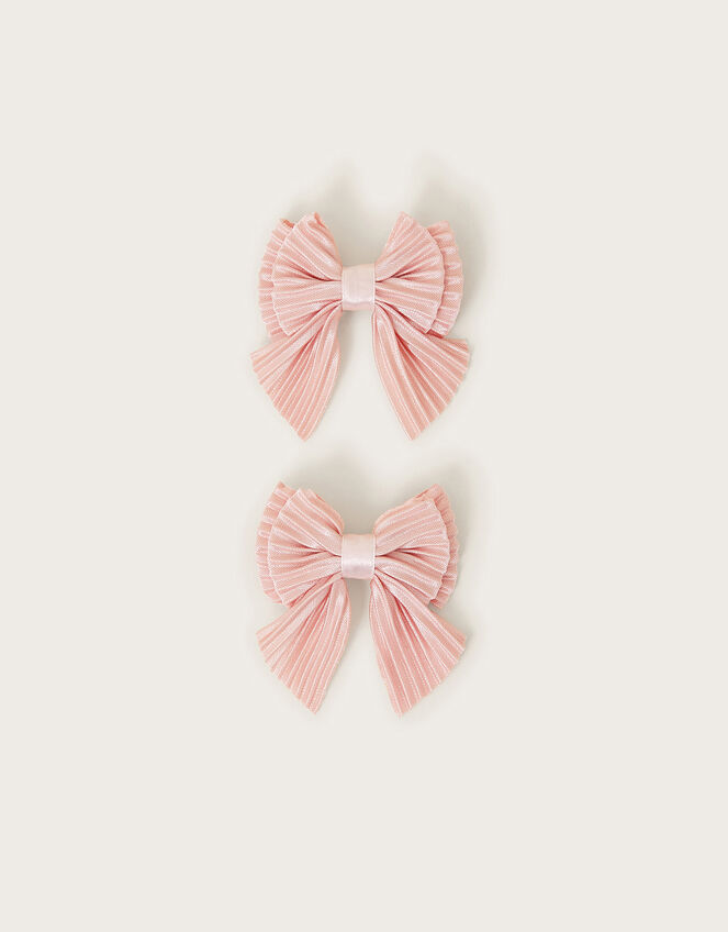 2-Pack Katy Pleat Bow Clips, , large