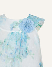 Baby Heidi Floral Print Dress, Blue (BLUE), large