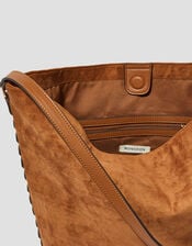 Tori Suedette Hobo Bag, , large