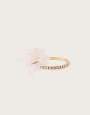 Frosted Flower Diamante Bracelet, , large