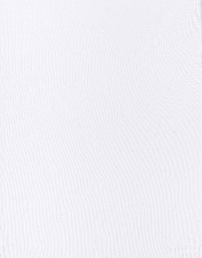 Baby Glitter Heart Tights, White (WHITE), large
