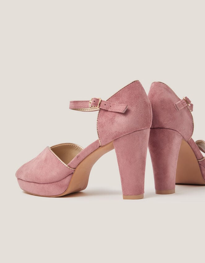 Gabi Gold Trim Platform Heels, Pink (PINK), large