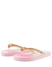 Rainbow Unicorn Dazzle Flip Flops, Multi (MULTI), large