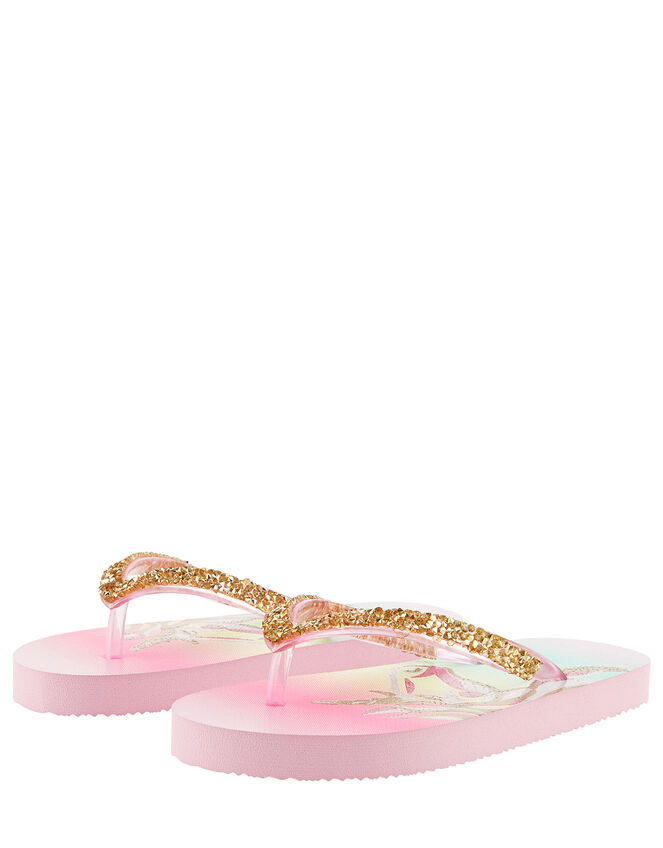 Rainbow Unicorn Dazzle Flip Flops, Multi (MULTI), large
