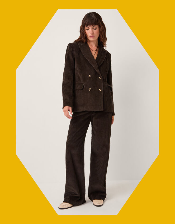 Moliin Amber Corduroy Suit Trousers, Brown (BROWN), large