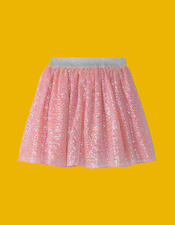 Hatley Mermaid Sequin Tulle Skirt, Pink (PINK), large