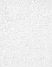 Baby Rose Trellis Tights, White (WHITE), large