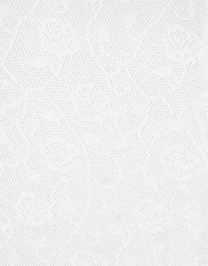Baby Rose Trellis Tights, White (WHITE), large