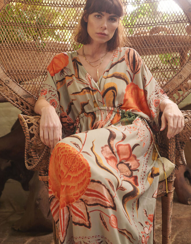 One Hundred Stars Print Tie Dress, , large