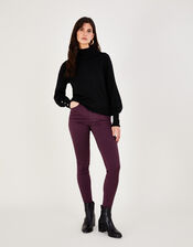 Nadine Regular Length Skinny Jeans, Purple (PLUM), large