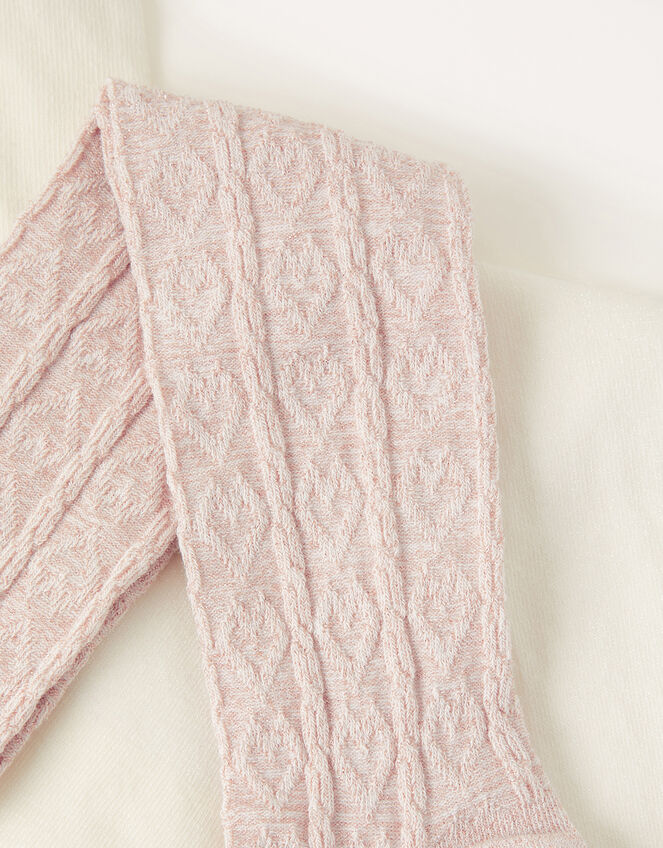 Cable and Frosted Tights Twinset, Multi (MULTI), large