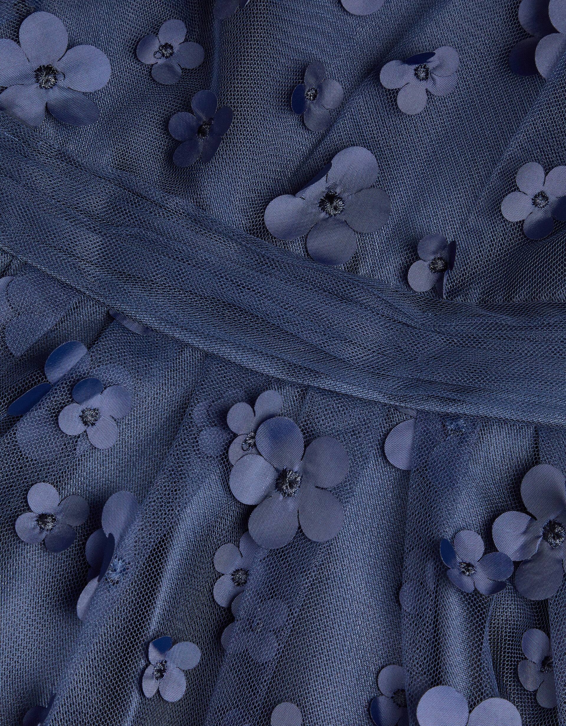 Lauren Asymmetrical Floral Dress Blue