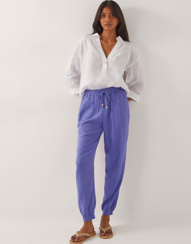 Judy Tapered Trousers, Blue (BLUE), large