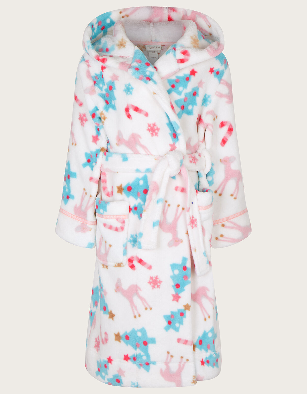 Women's Plus Christmas Fairsle Fleece Robe | Boohoo UK