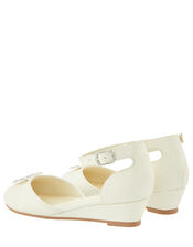 Elliana Butterfly Glitter Wedges, Ivory (IVORY), large