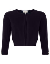 Contrast Trim Shrug, Blue (NAVY), large