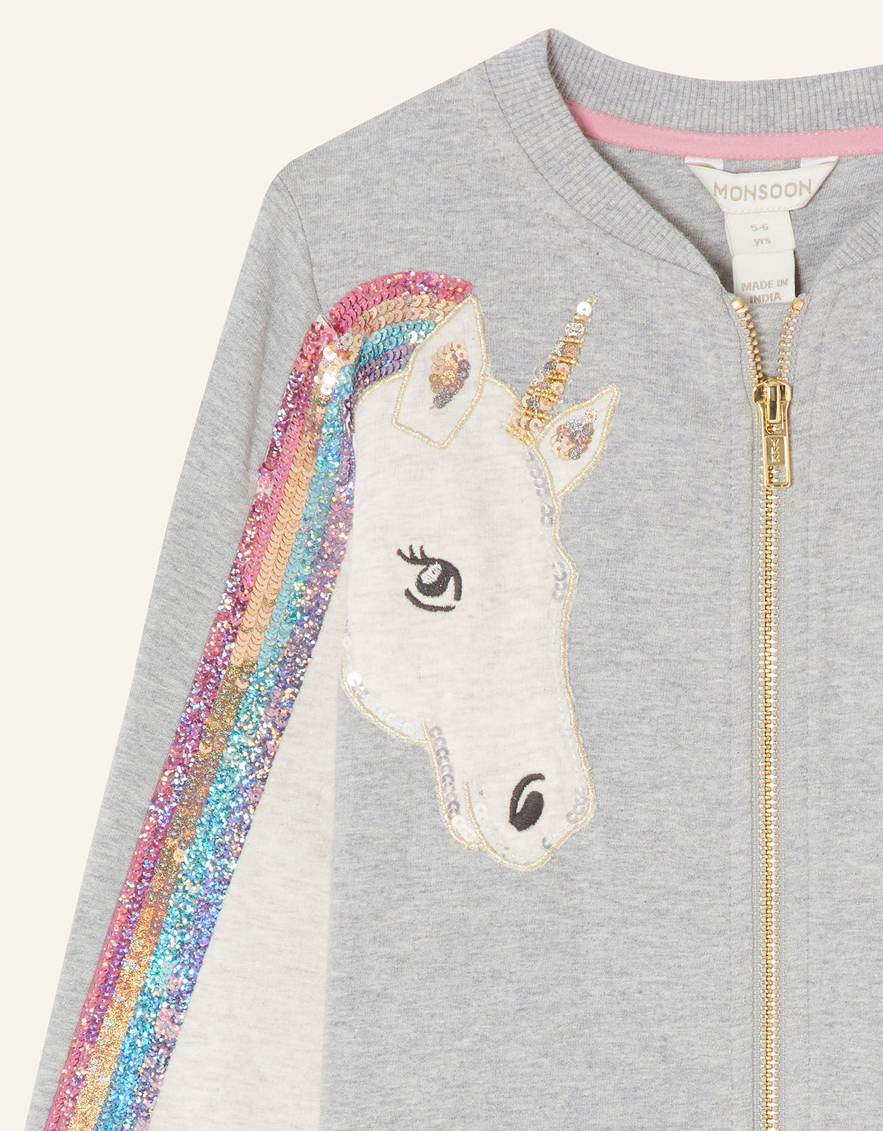 unicorn sequin bomber jacket