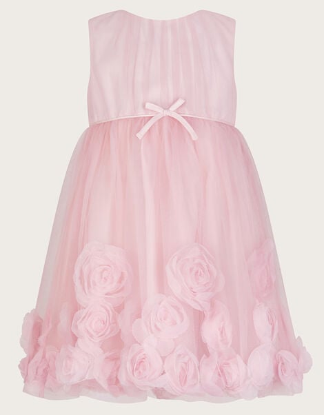 Baby Josie 3D Rosette Dress, Pink (PINK), large