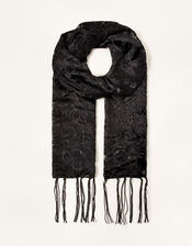 Velvet Devore Skinny Scarf, , large