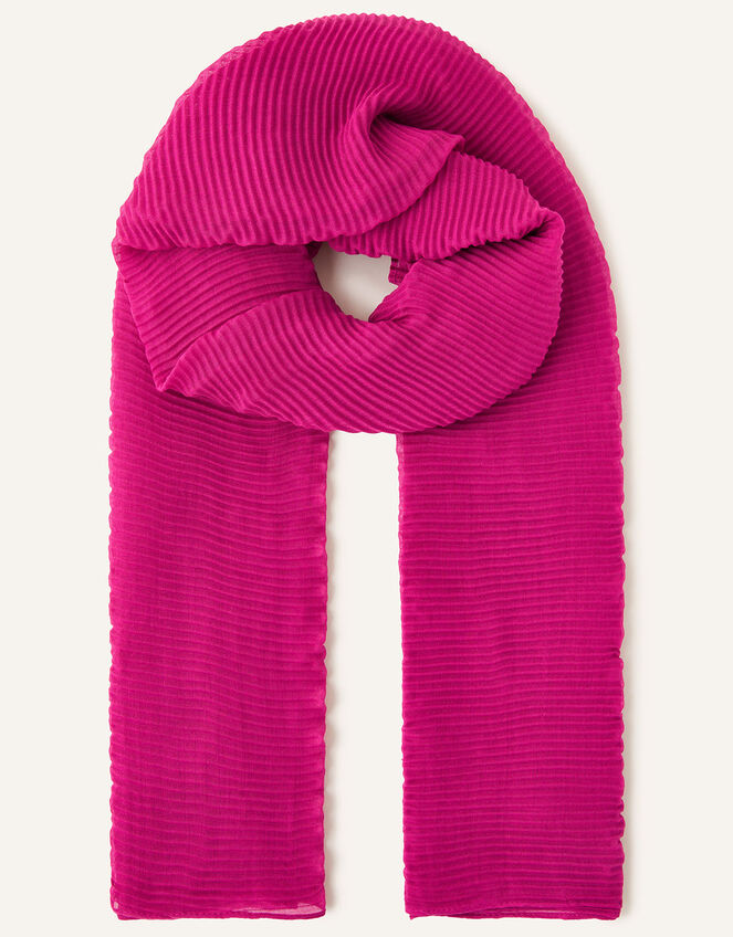 Pleated Occasion Scarf, , large