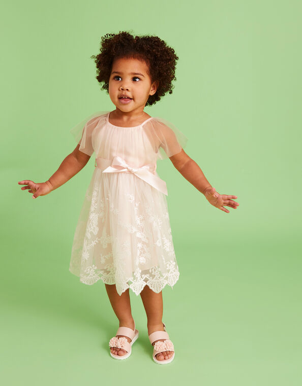 Baby May Butterfly Lace Dress, Pink (PINK), large