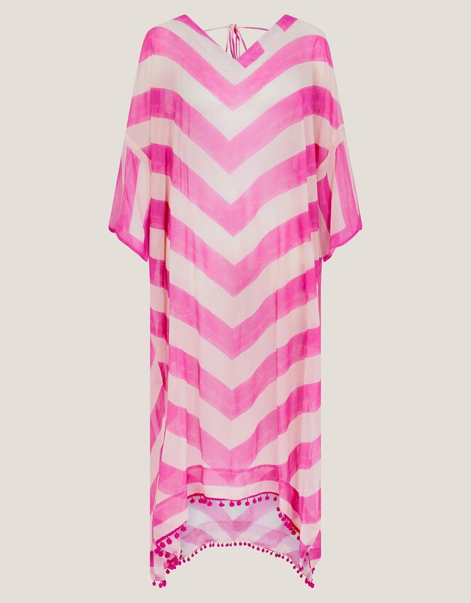 Sorcha Chevron Stripe Kaftan Dress, , large