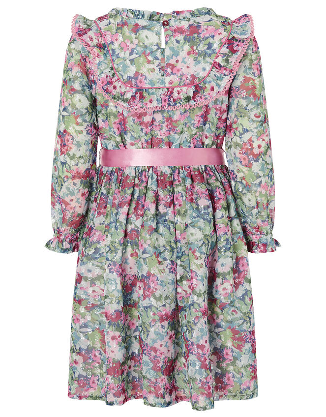 Floral Print Dress, Green (GREEN), large