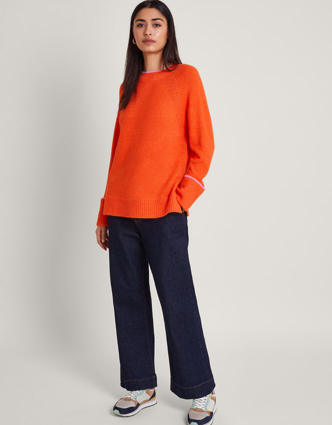Oti Oversized Sweater, Orange (ORANGE), large