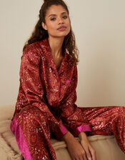 Star Print Full-Length Pyjama Set, Red (RED), large