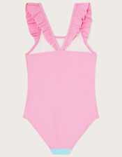 Sequin Unicorn Swimsuit, Pink (PINK), large