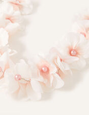 Pearly Flower Garland Hair Clip, , large
