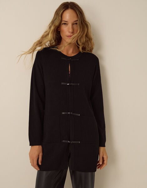 Tia Knit Jacket, Black (BLACK), large