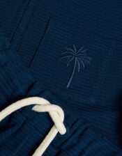 Jersey Polo Shirt and Shorts Set, Blue (BLUE), large