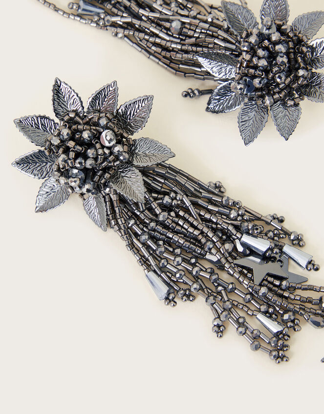 Flower Star Statement Earrings, , large