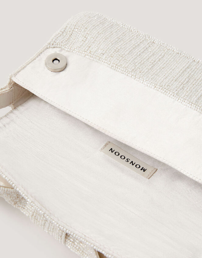 Ayla Beaded Bow Bag, , large