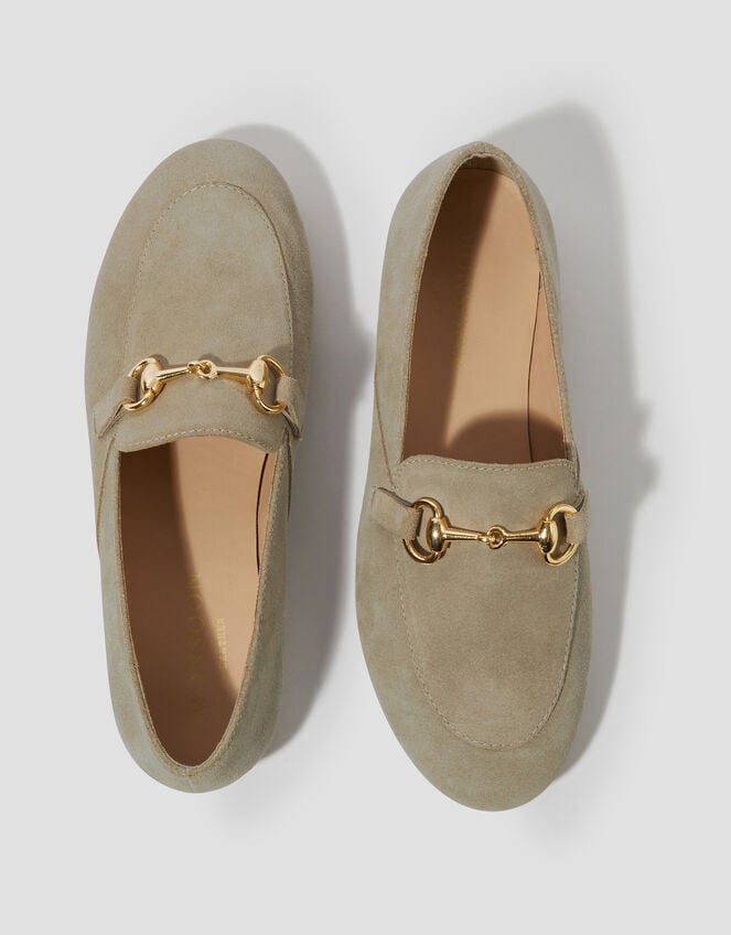 Britt Suede Loafers, Natural (NATURAL), large